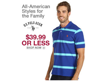U.S. Polo Assn Shirts & Apparel Under $40, Hundreds of Styles