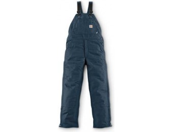 57% off Carhartt Flame-resistant Quilt-lined Canvas Bib Overalls