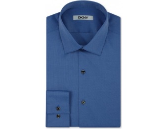 76% off DKNY Slim-Fit Stretch Pinpoint Solid Dress Shirt, 3 colors