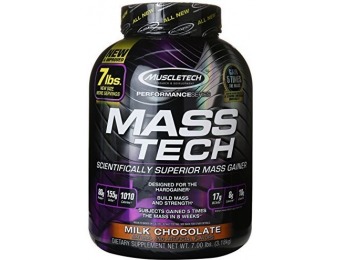 53% off MuscleTech Mass Tech Weight Gain Formula, 7.05 lbs