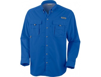 58% off Columbia Mens PFG Bahama II Long Sleeve Shirt Blue