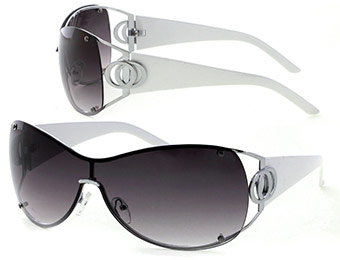 80% off Villager By Claiborne Women's White Framed Sunglasses