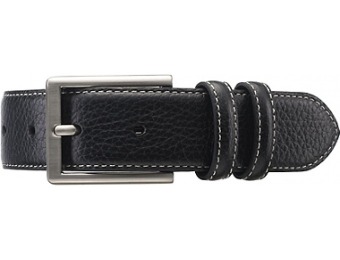 57% off Contrast Stitch Leather Belt Big and Tall
