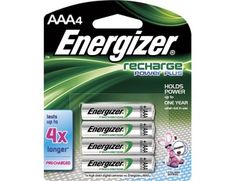 40% off Energizer NiMH Rechargeable Batteries AAA 4-pack