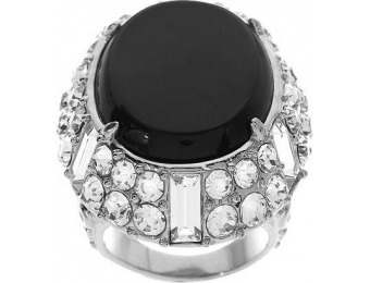 66% off "As Is" Luxe Rachel Zoe Cabochon & Crystal Ornate Ring