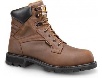 60% off Carhartt Steel Toe Work Boots, Waterproof, 6", Brown