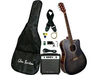 $184 off Glen Burton GA204BCO-BK Acoustic Electric Cutaway Guitar