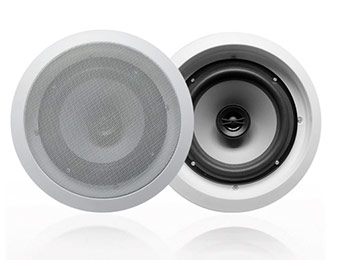 87% off Pair of Acoustic Audio CS-IC62 In-Wall/Ceiling Speakers