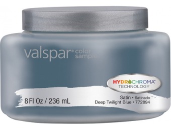 72% off Valspar Deep Twilight Blue Interior Satin Paint Sample