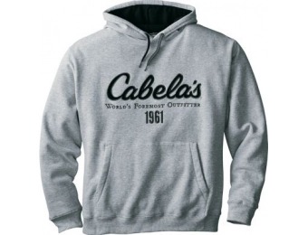 60% off Cabela's Men's Game-Day Hoodie - Taupe Grey Heather