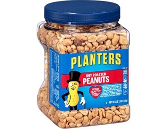 $21 off Planters Dry Roasted Peanuts, 2 LB 2.5 oz (Count of 3)