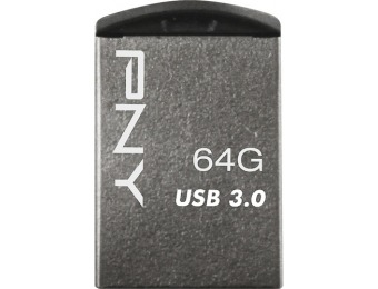 51% off Pny Micro Metal 64gb Usb 3.0 Type A Flash Drive - Silver