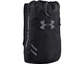 $10 off Under Armour Trance Sack Pack, Black/Steel, One Size