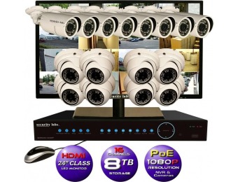 $1,650 off Security Labs 16CH Pro 1080P IP Surveillance System