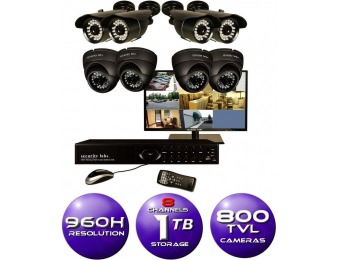 $300 off Security Labs 8-Ch 960H Surveillance System w/ 8 Cameras
