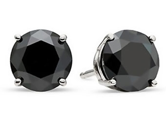$200 off 3/4-Carat Black Diamond Stud Earrings