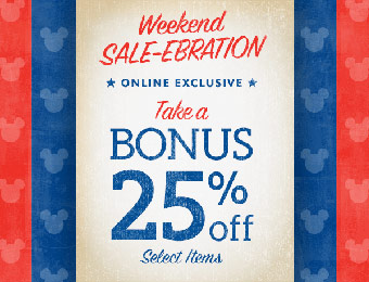 Save an Extra 25% off Disney Store Items w/code: BONUS25