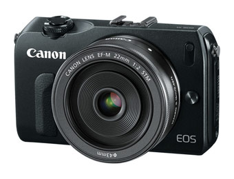 $300 off Canon EOS-M Mirrorless Digital Camera w/ EF-M 22mm Lens
