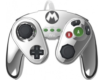 50% off PDP Wired Fight Pad For Nintendo Wii U - Silver