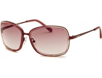 $135 off Calvin Klein Women's Square Burgundy Bronze Sunglasses
