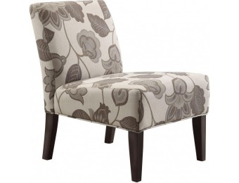 38% off HomeSullivan Havens Fabric Slipper Chair in Grey Floral