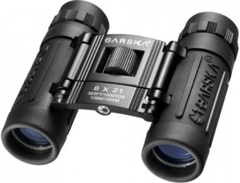71% off BARSKA Lucid 8x21 Compact Binocular (Black)