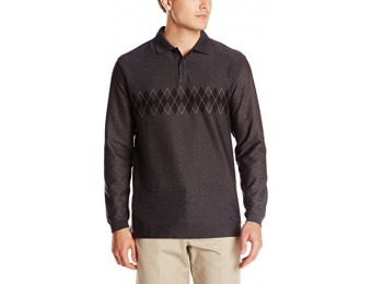 88% off Haggar Men's Long Sleeve Double Jacquard Knit Shirt