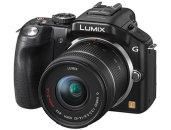 $351 off Panasonic Lumix DMC-G5 16MP Digital Mirrorless Camera Kit