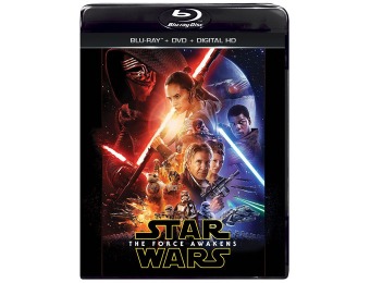 50% off Star Wars: The Force Awakens (Blu-ray/DVD/Digital HD)