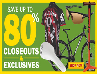 Up to 80% off Closeouts & Exclusives at Bike Nashbar