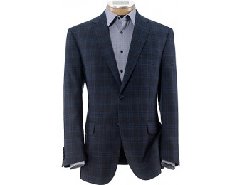 87% off Joseph 2 Button Tailored Fit Plaid Sportcoat Big and Tall Sizes