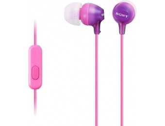 $10 off Sony Fashionable Headset for Smartphones - Violet