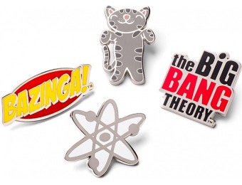 50% off Big Bang Theory Enamel Pin Set - Series 1 (Set of 4)