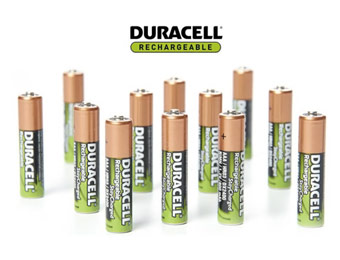 63% off Duracell NiMH AAA Rechargeable Batteries - 12 Pack