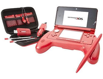 $50 off Nintendo 3DS with 20 in 1 Essentials Bundle (Flame Red)
