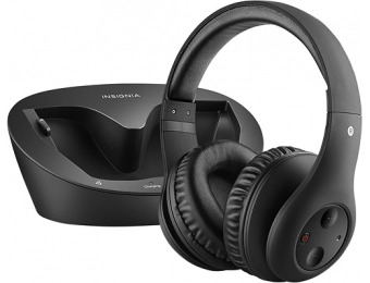 56% off Insignia Over-the-ear Wireless Headphones NS-WHP314
