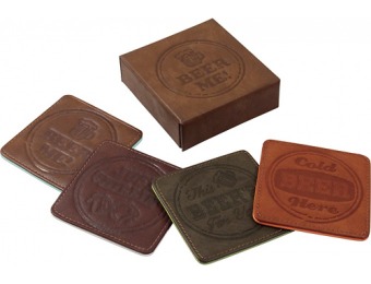 60% off Grand Star Leather Coasters Set