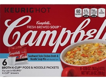 91% off Campbell's Fresh-Brewed K-Cup Soups, Southwest Style Chicken