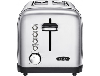 57% off Bella Classics 2-slice Stainless Steel Toaster