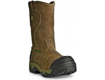 63% off John Deere Men's WCT II Pull-on Work Boots, Safety Toe