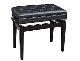 62% off Profile Adjustable Black Piano Bench with Compartment