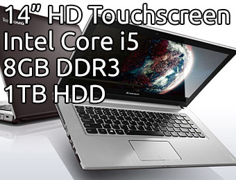 $270 off Lenovo IdeaPad Z400 14" Touchscreen Laptop 59365077