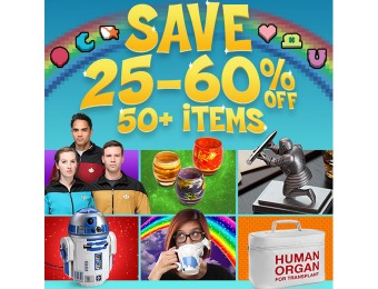 Save an Extra 25-60% off Top Sellers at ThinkGeek.com