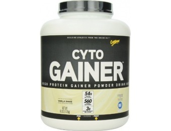 $35 off CytoSport Cyto Gainer Protein Drink Mix, Vanilla, 6lbs.