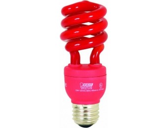65% off Red 13-Watt Compact Fluorescent Mini Twist Bulb
