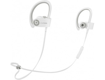 50% off Beats Powerbeats2 Wireless Earbud Headphones - White (Refurb)