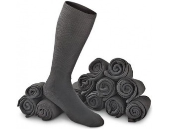 50% off 12-Prs. of New U.S. Military Dress Socks, Black