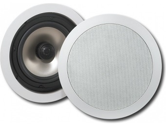 50% off Insignia 6-1/2" In-ceiling Speakers (pair) - White