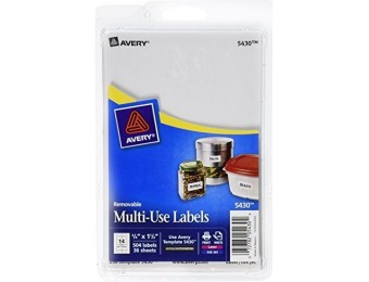 91% off Avery Multi-Use Labels .75x1.5", 504 Count