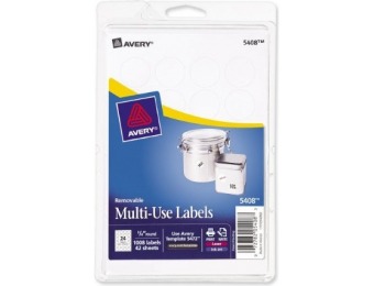 73% off Avery Removable Print or Write Labels Round, Pack of 1008